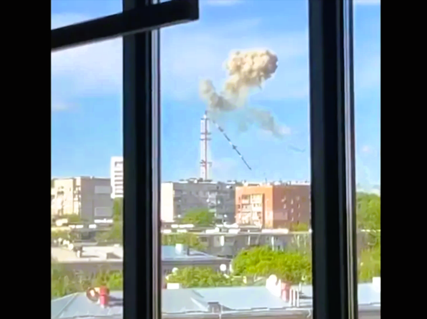 Nach russischem Angriff: Fernsehturm von Charkiw eingestürzt - Millionenstadt unter Beschuss!