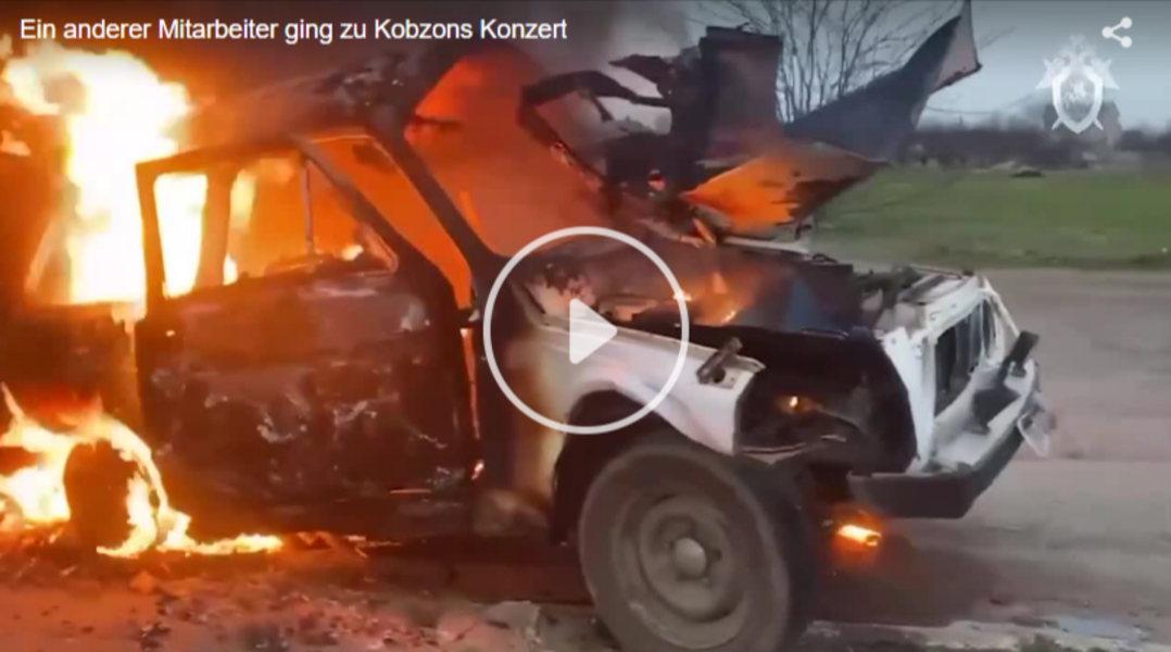 Putins Polizei-Chef tot! Autobombe tötet Putins Stellvertreter in Luhansk - ukrainische Guerillas mit Erfolg!