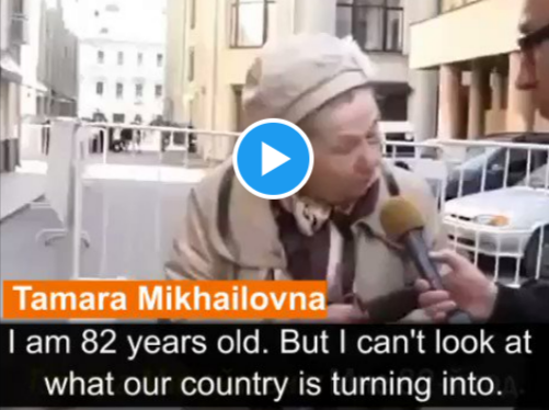 Ältere Frau beschimpft Putin im Video▶️ "Er ist schuld, dass die ganze Welt uns hasst!"