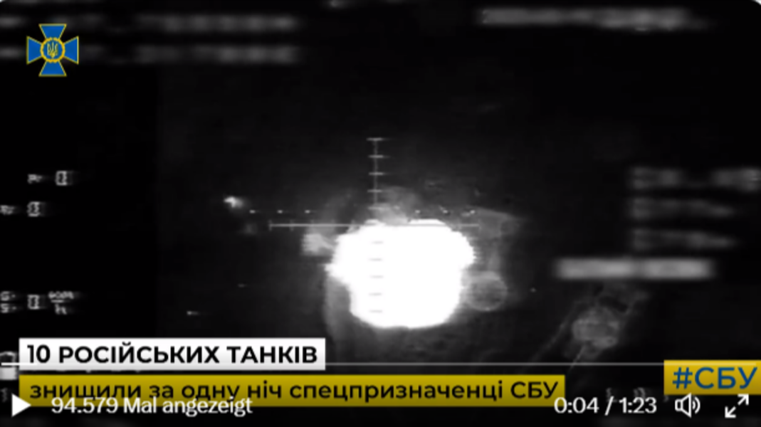 Dieses Video lässt Putin toben! Ukrainische Spezialeinheit "Weiße Wölfe" zerstört 10 russische Panzer in einer Nacht!