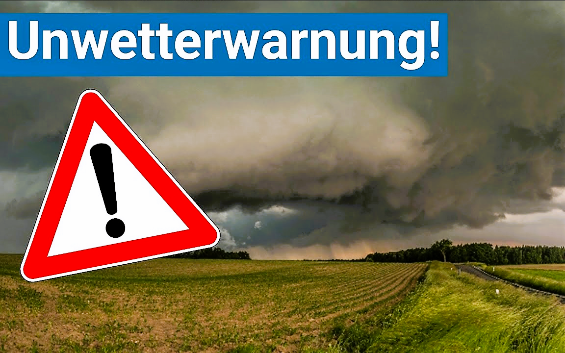 Riesige Gewitterzelle auf dem Weg nach Deutschlands - Hagel, schwere Böen und Starkregen erwartet!