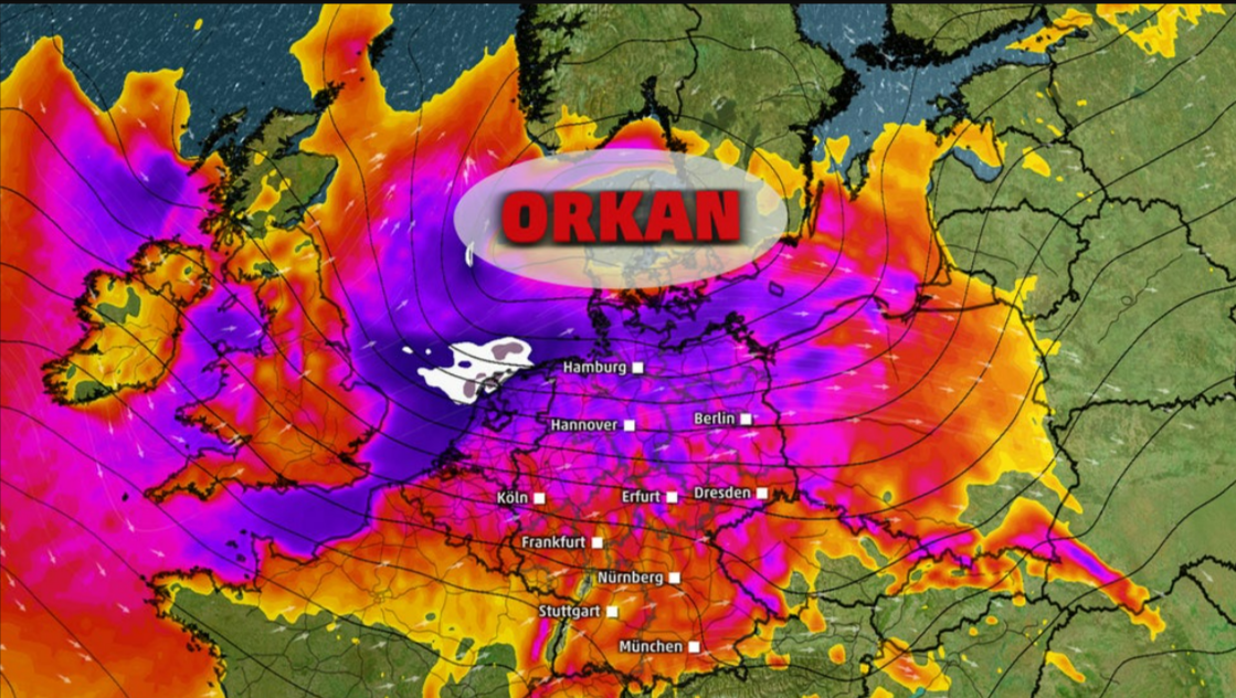 Hurrikan-Warnung für Deutschland - Superzellen drohen: Ab Montag droht Unwetterchaos!