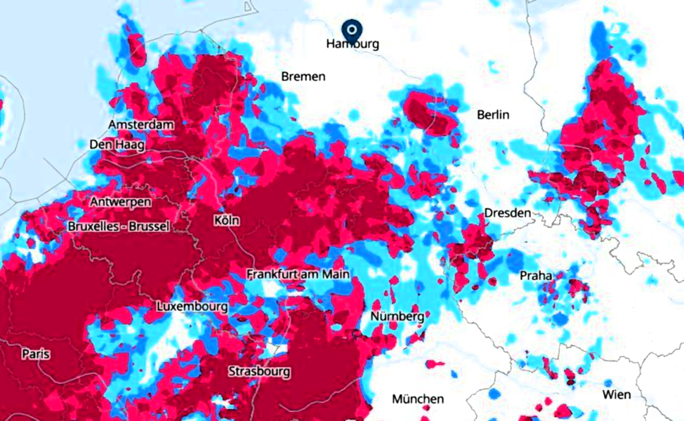 Unwetter-Warnung! Regenwalze rollt über Deutschland - heftige Überschwemmungen möglich!
