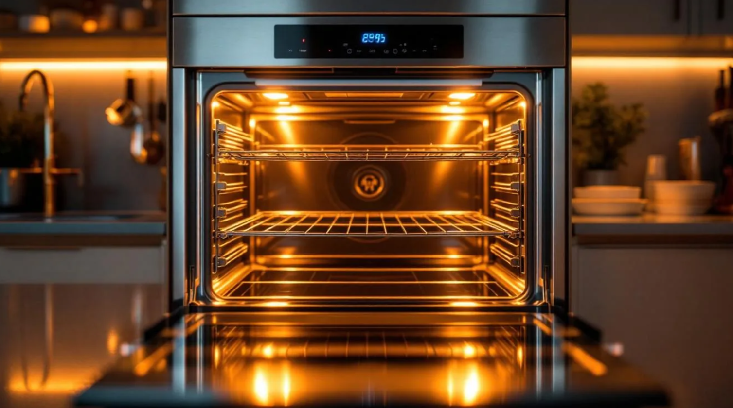 Without Detergent: This evening routine makes your oven effortlessly shine.