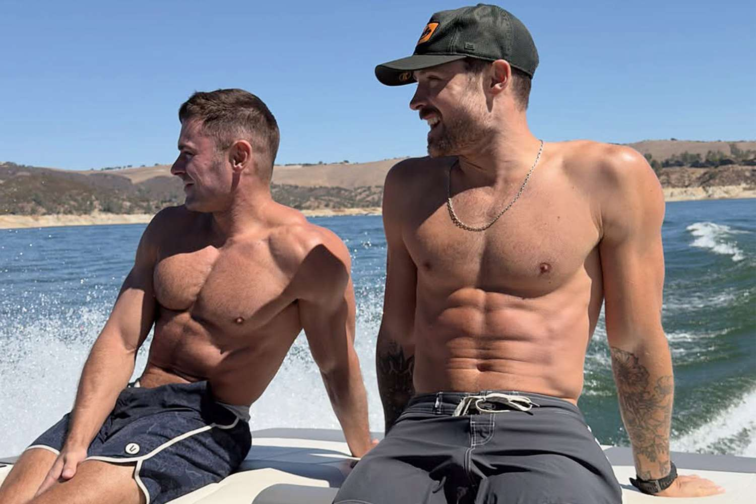 Zac and Dylan Efron Go Shirtless on a Boat — Fans Lose It Over Sibling Glow-Up