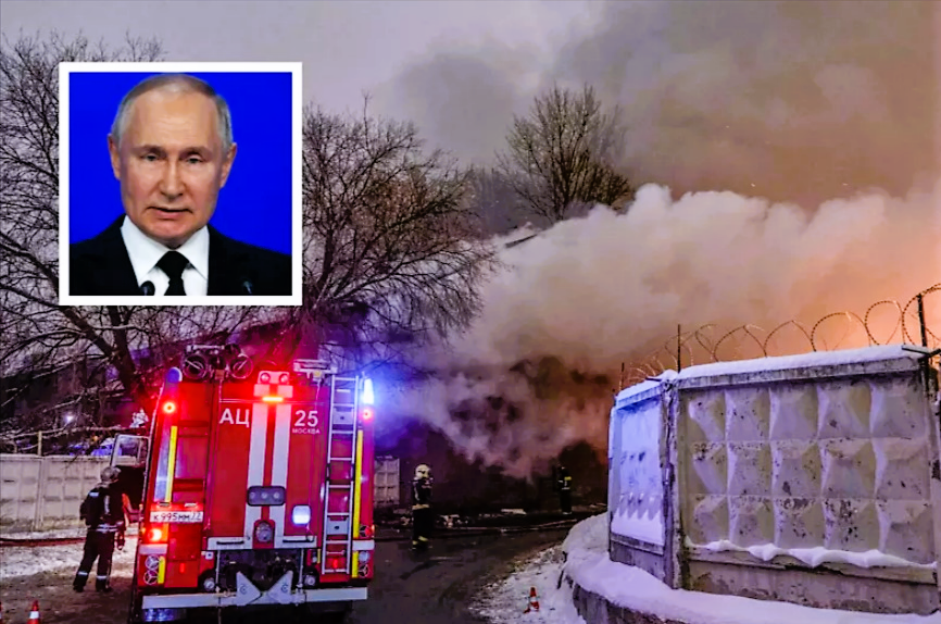 EILMELDUNGðŸ”¥ Putins Verteidigungsministerium brennt! Feuer in Moskau - wieder ein Angriff?
