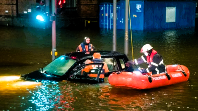 Deutsche Stadt kurz vor der Evakuierung! Hochwasser immer dramatischer!