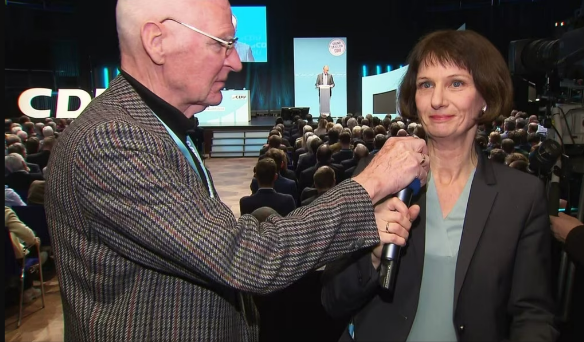 Eklat im TV! CDU-Mann greift Reporterin ins Mikro und bricht Live-Schalte ab!