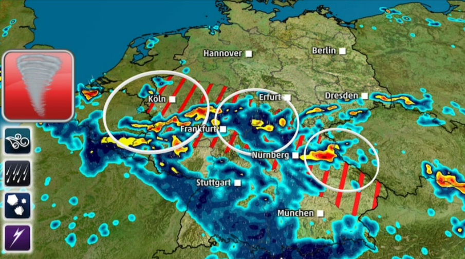 Unwetter-Alarm für Deutschland! Warnstufe Lila - heute geht es los! So sind die Prognosen