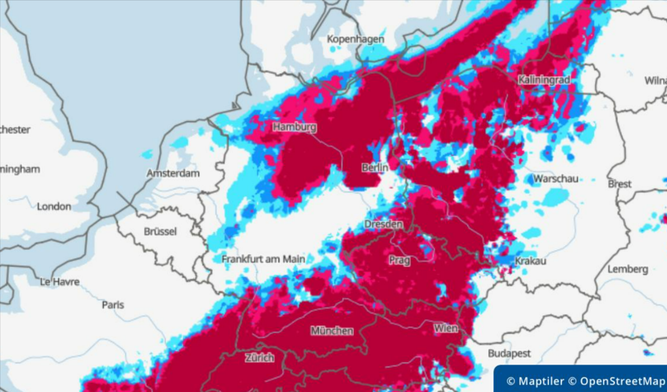 Unwetterwarnung für heute Nacht! Mehrere Städte bedroht - Starkregen und Gewitter durch Superzelle möglich