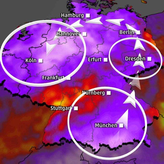 Alarmstufe Lila! DWD nmeldet schwere Unwetter für das Wochenende - Diese Regionen sind besonders gefährdet