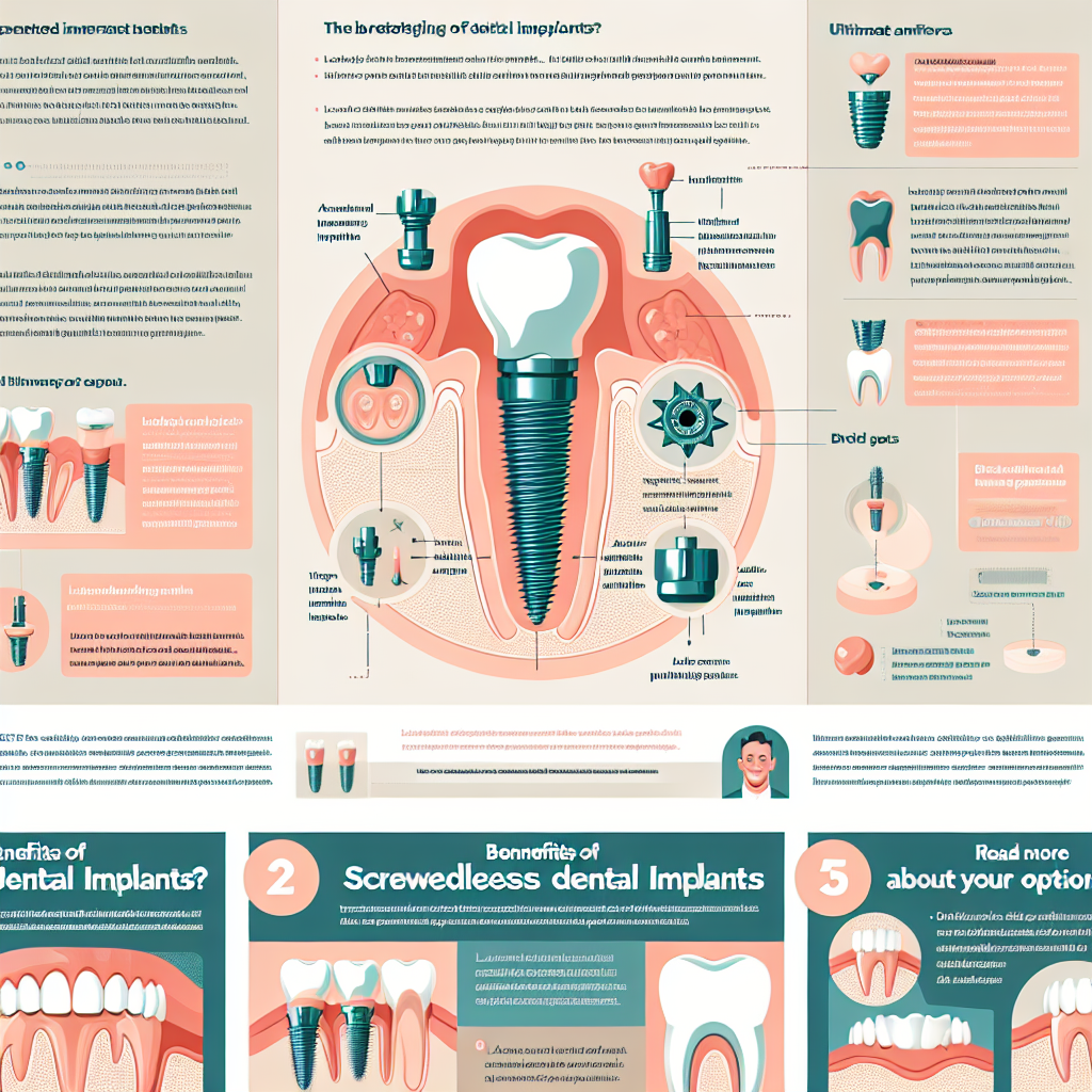 Benefits of screwless dental implants