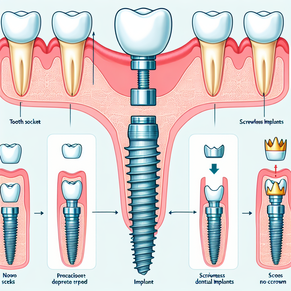 How do screwless dental implants work