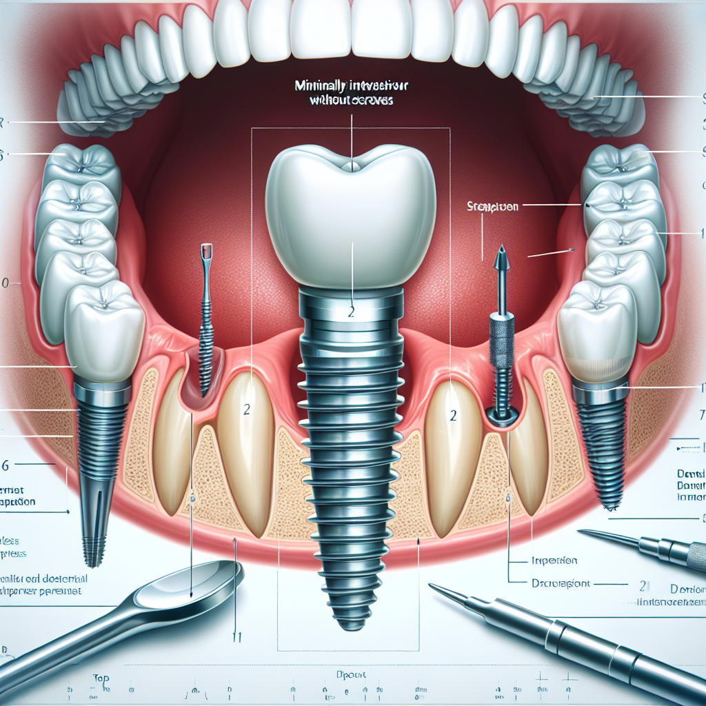 Minimally invasive dental implants without screws