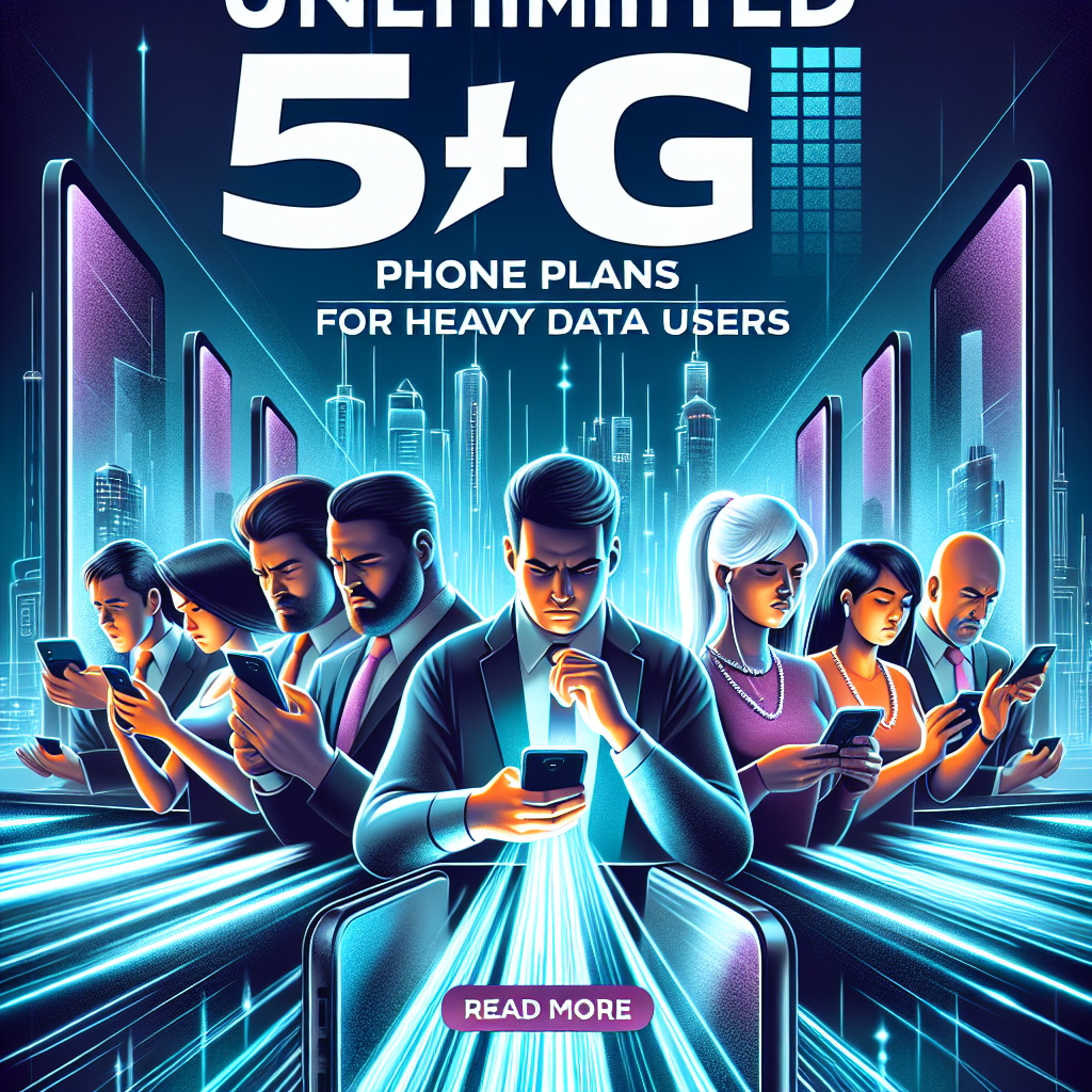 Unlimited 5G phone plans for heavy data users