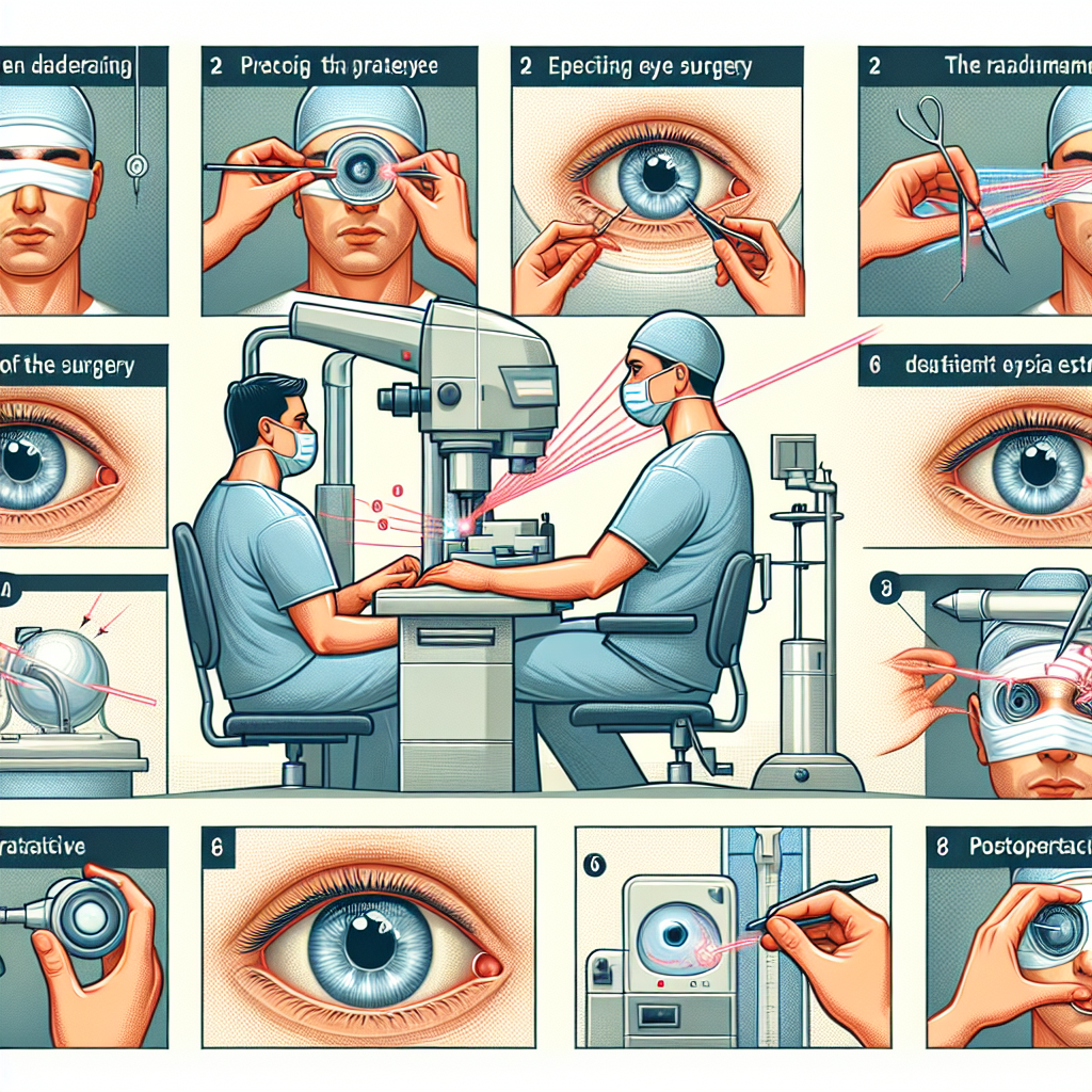 How does laser eye surgery work step by step