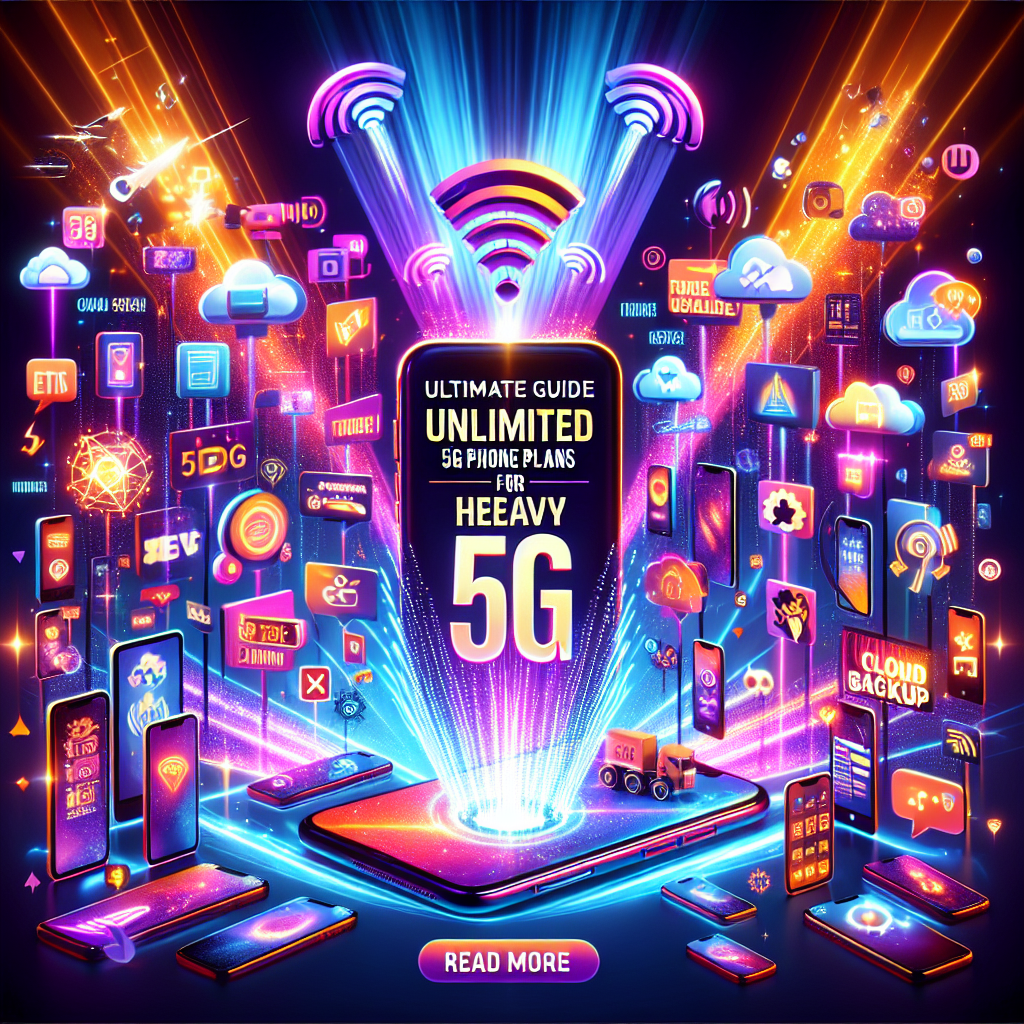 Unlimited 5G phone plans for heavy data users