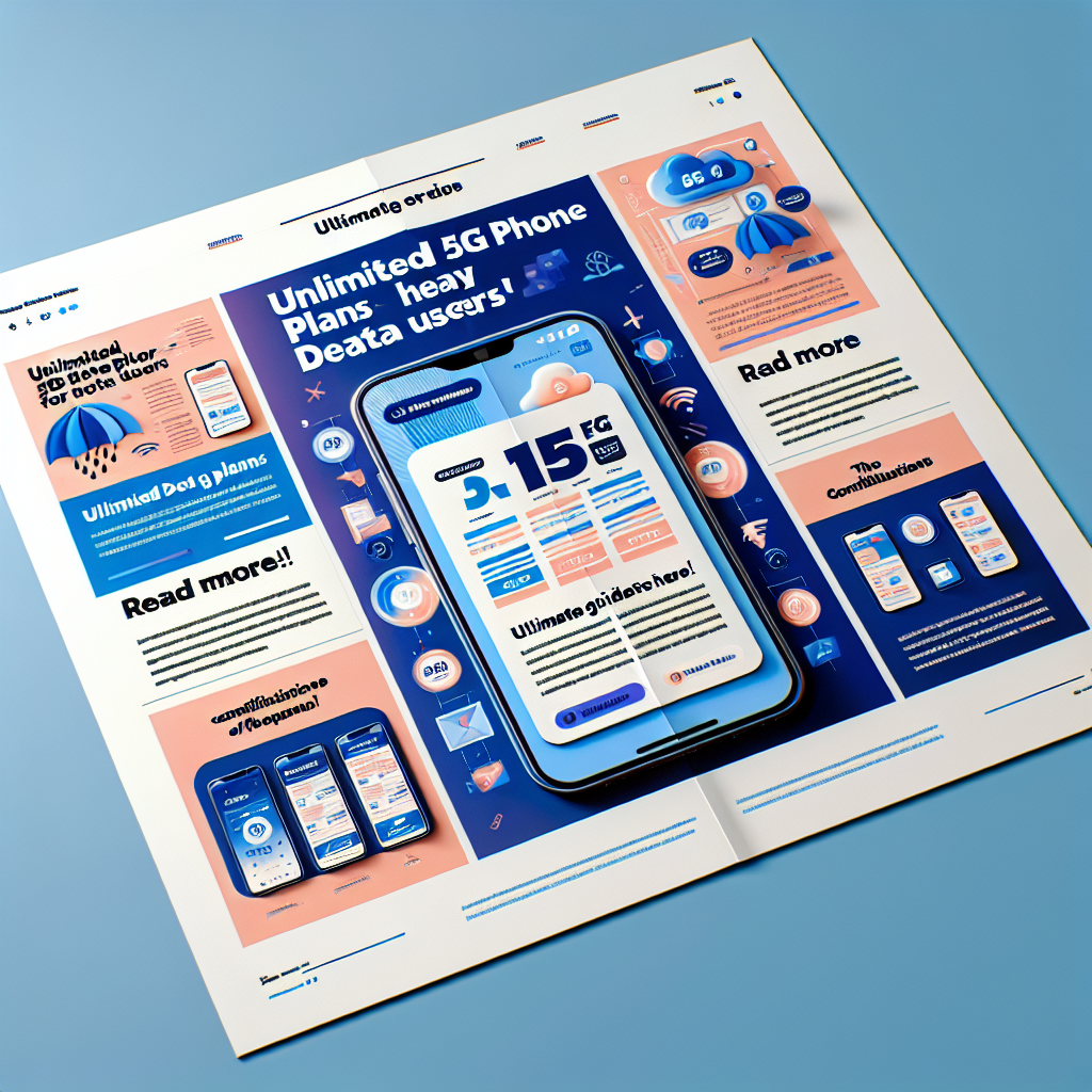 Unlimited 5G phone plans for heavy data users