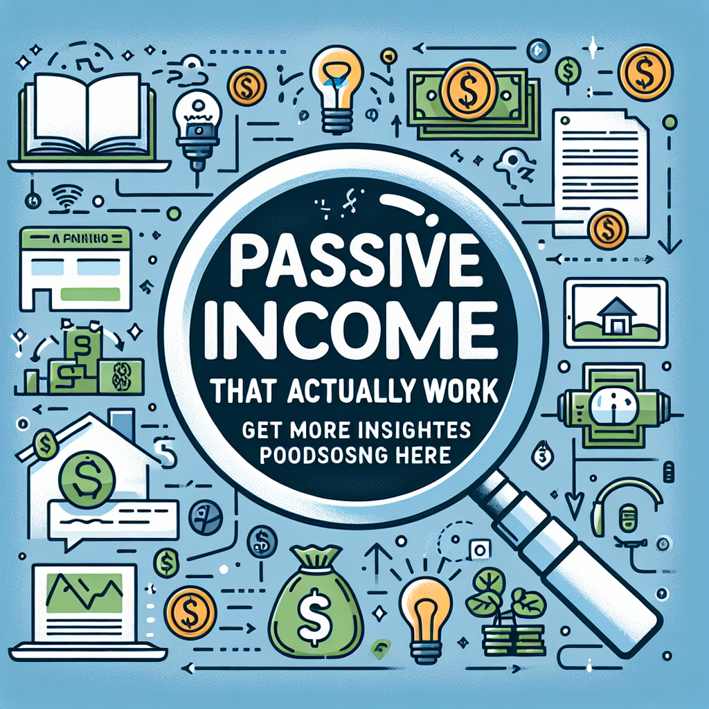 Passive Income Ideas That Actually Work