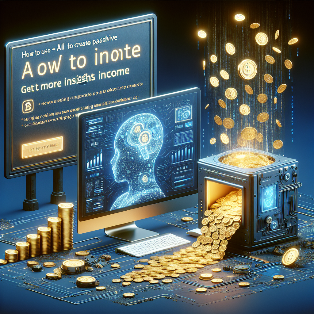 How To Use Ai To Create Passive Income