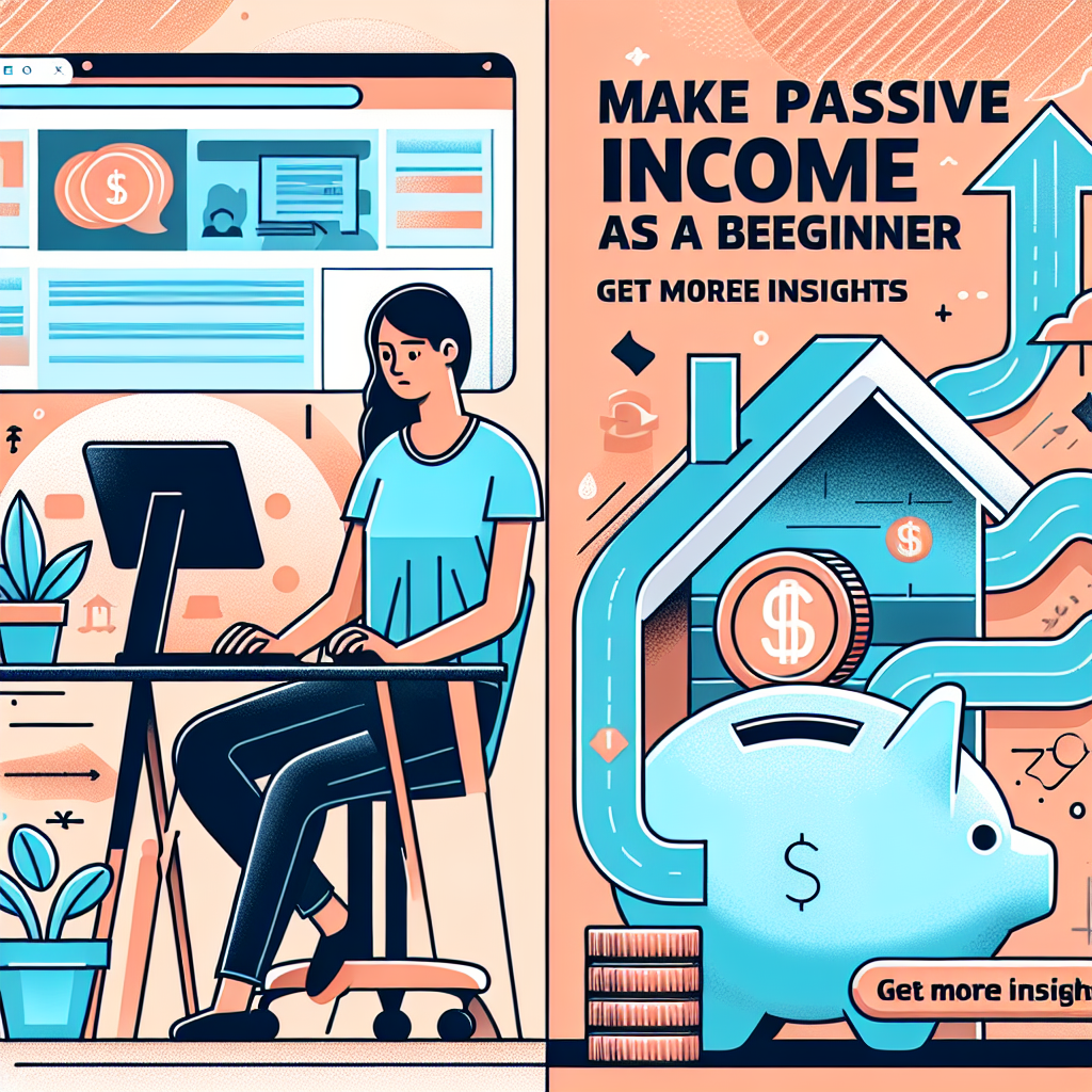 Make Passive Income Online As A Beginner