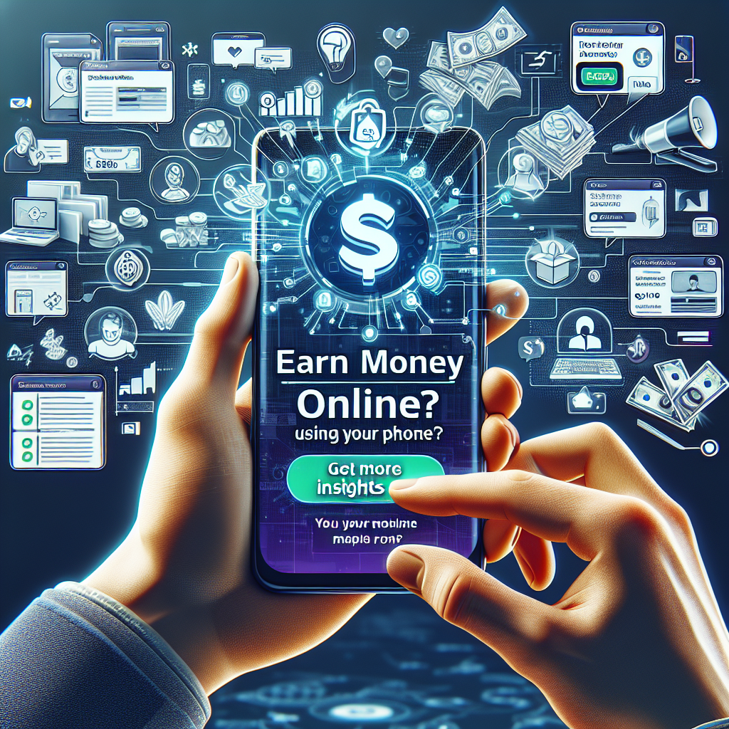 Earn Money Online Using Your Phone