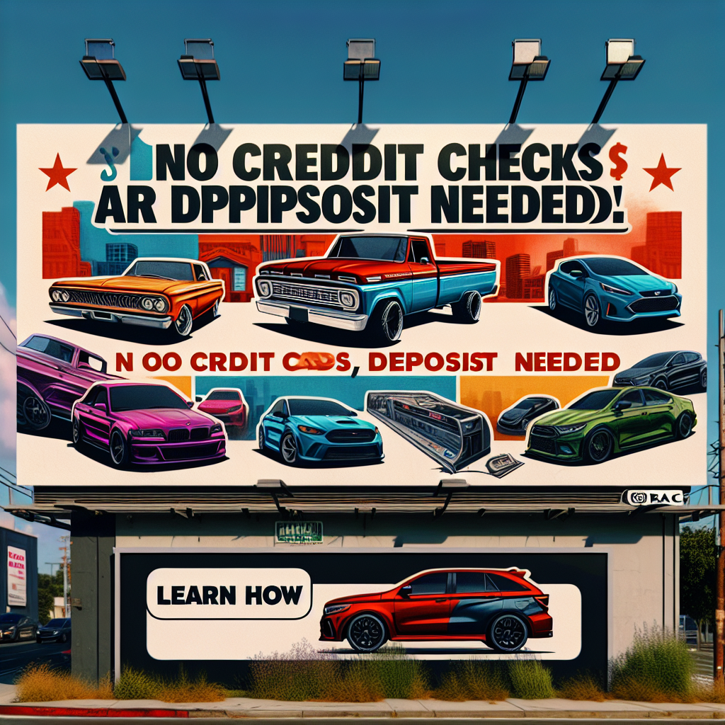 Buy Cars Without Credit Checks Or Deposits