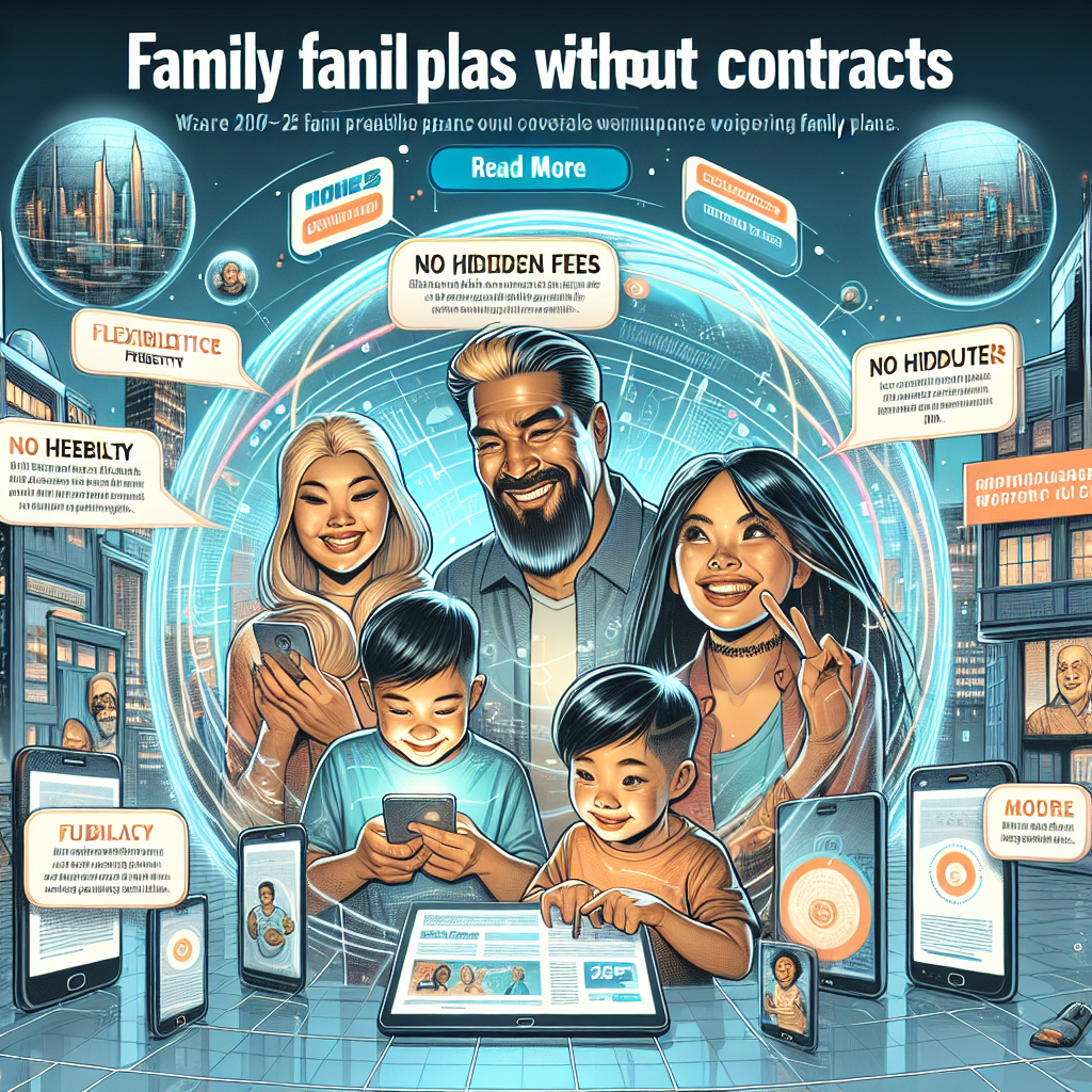 Family Mobile Plans Without Contracts 2025