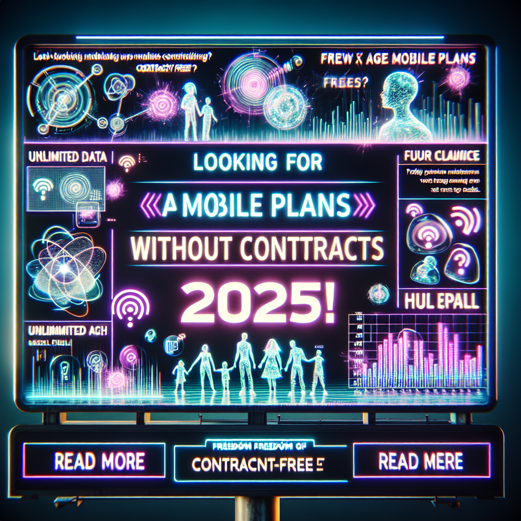 Family Mobile Plans Without Contracts 2025