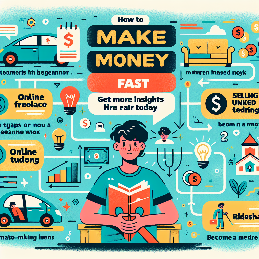 How To Make Money Fast As A Beginner