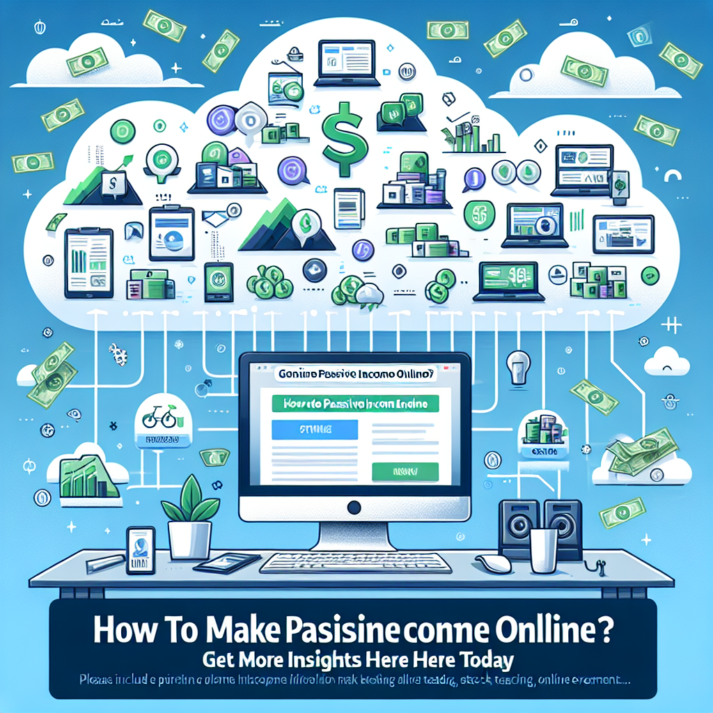 How To Make Passive Income Online