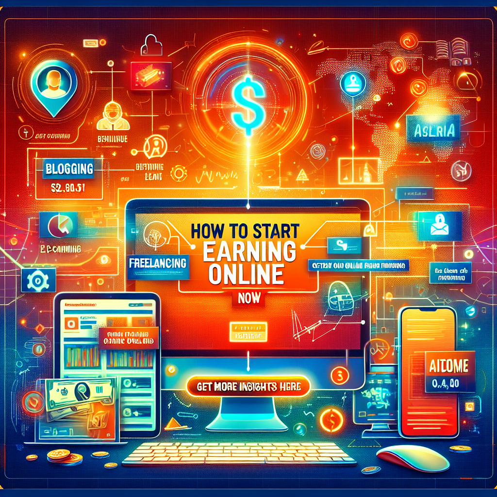 How To Start Earning Online Now
