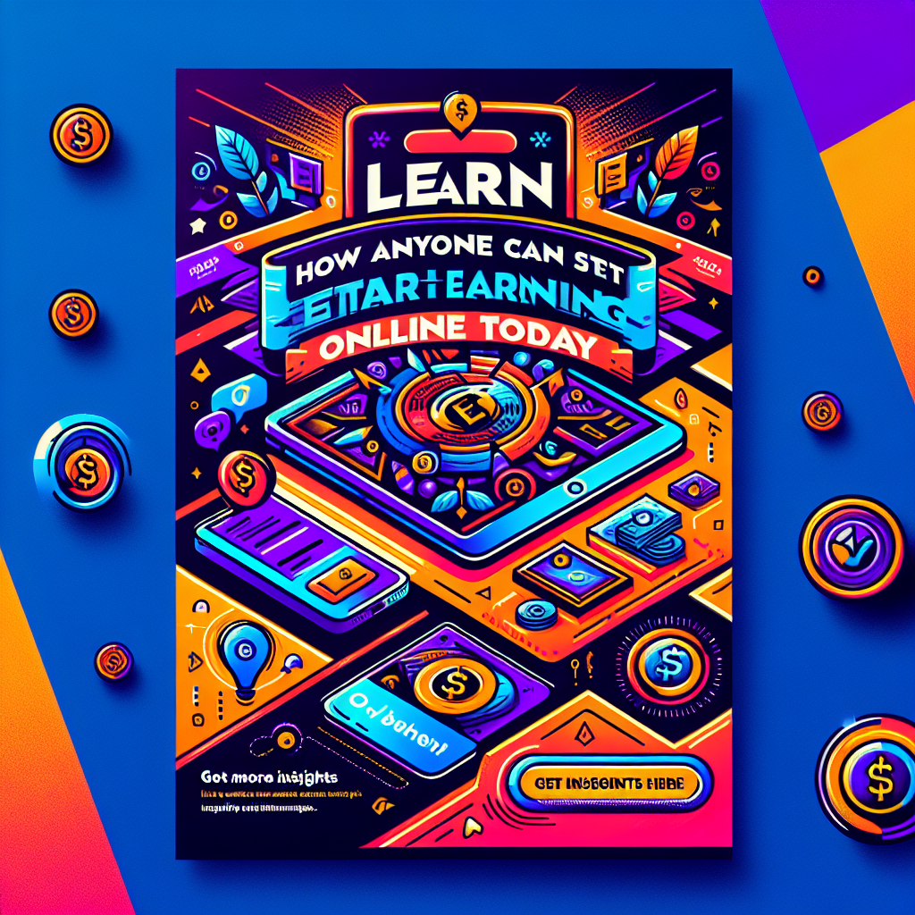 Learn How Anyone Can Start Earning Online Today