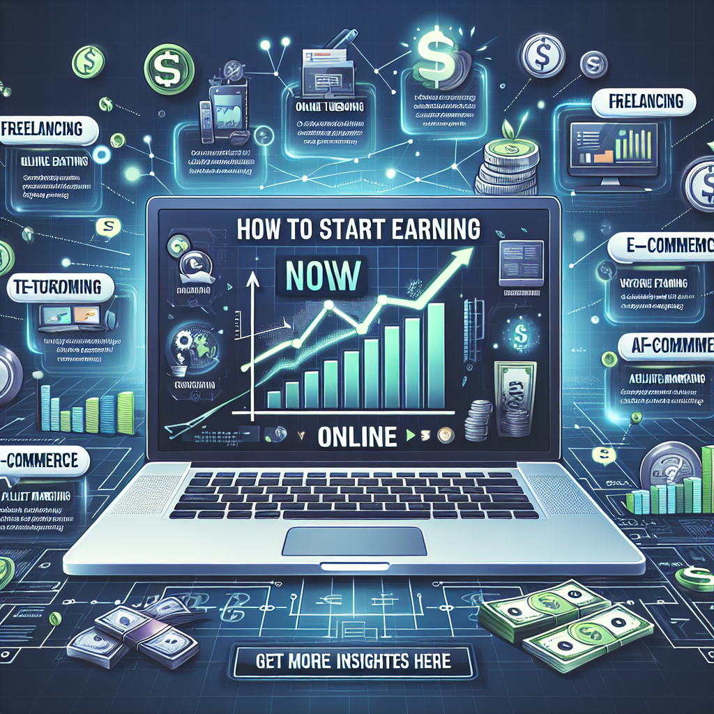 How To Start Earning Online Now