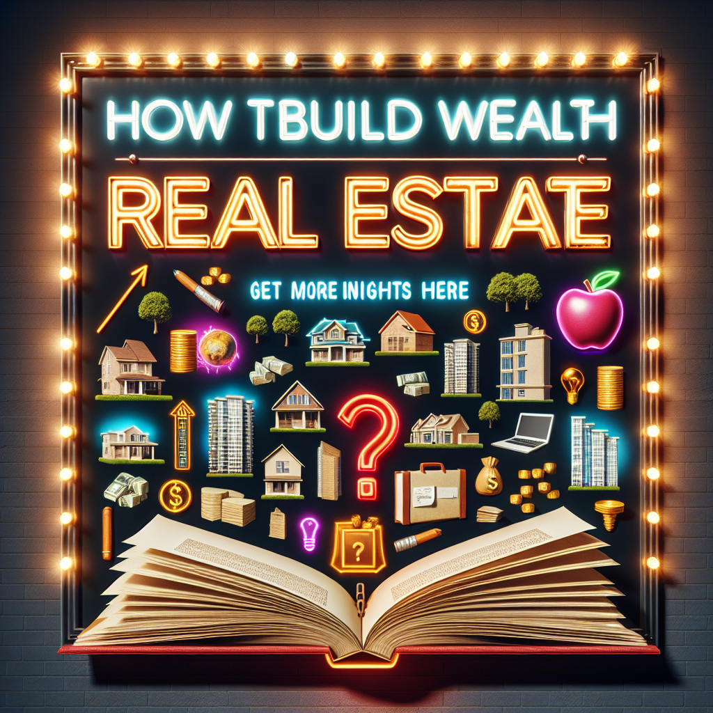 How To Build Wealth With Real Estate