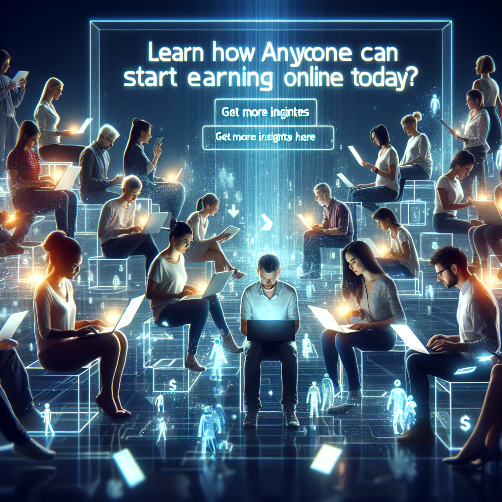 Learn How Anyone Can Start Earning Online Today