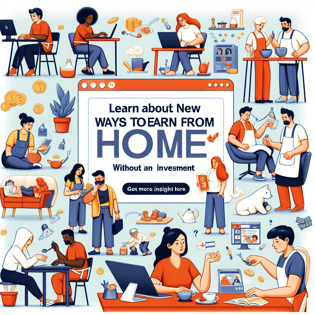 Learn About New Ways To Earn From Home Without Investment