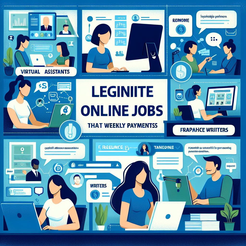 What Are Real Online Jobs That Pay Weekly