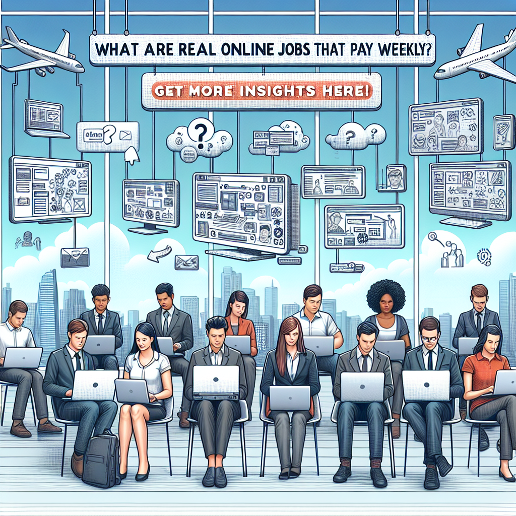 What Are Real Online Jobs That Pay Weekly