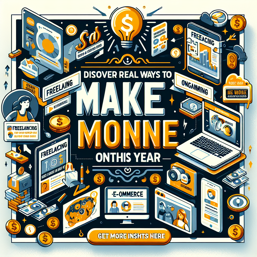 Discover Real Ways To Make Money Online This Year