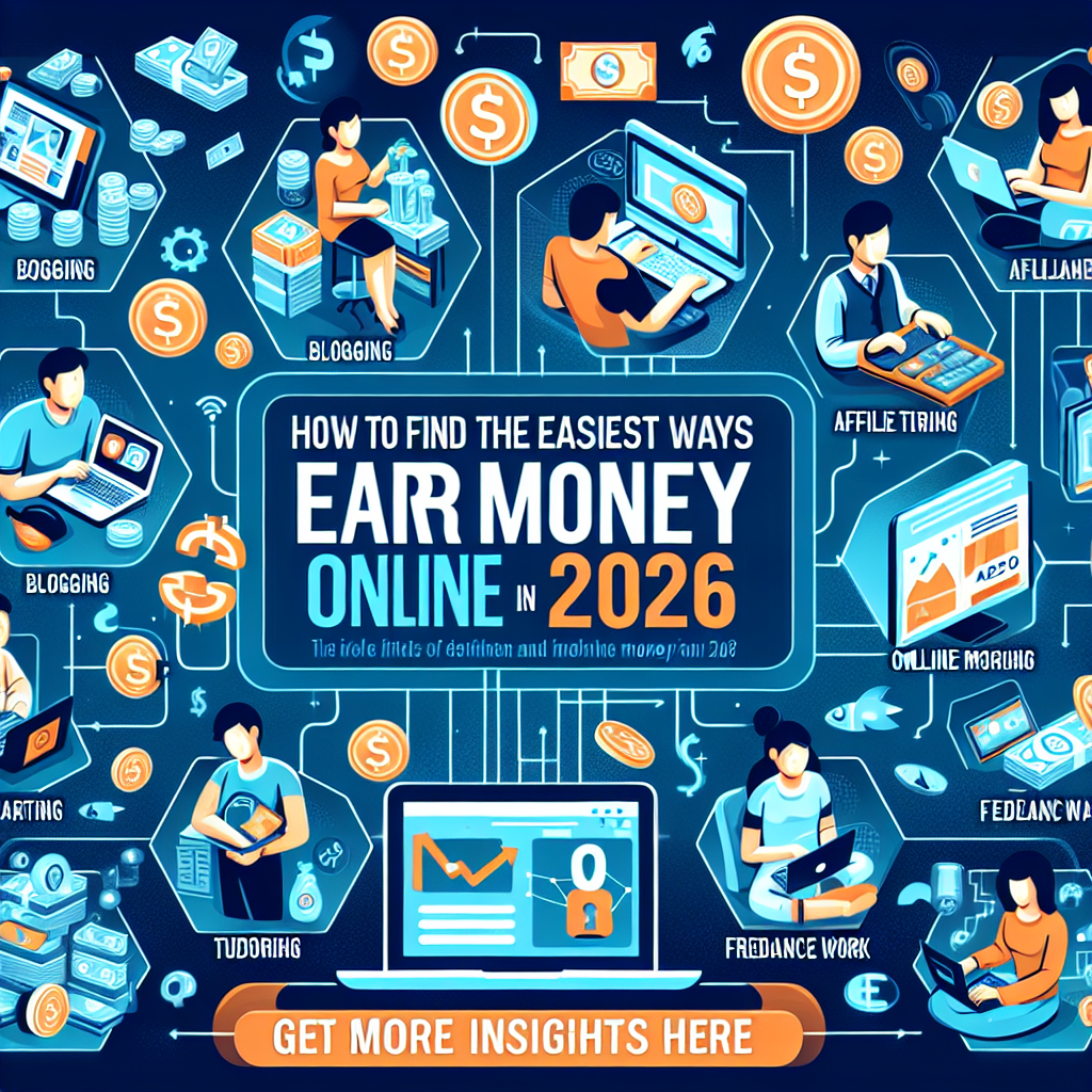How To Find The Easiest Ways To Earn Money Online In 2026