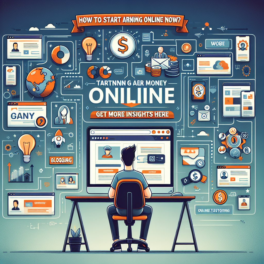 How To Start Earning Online Now