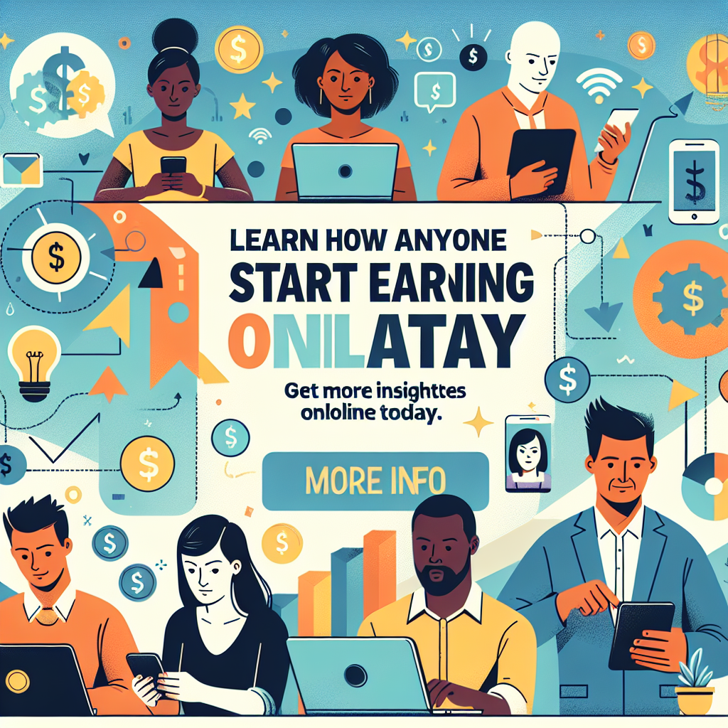 Learn How Anyone Can Start Earning Online Today