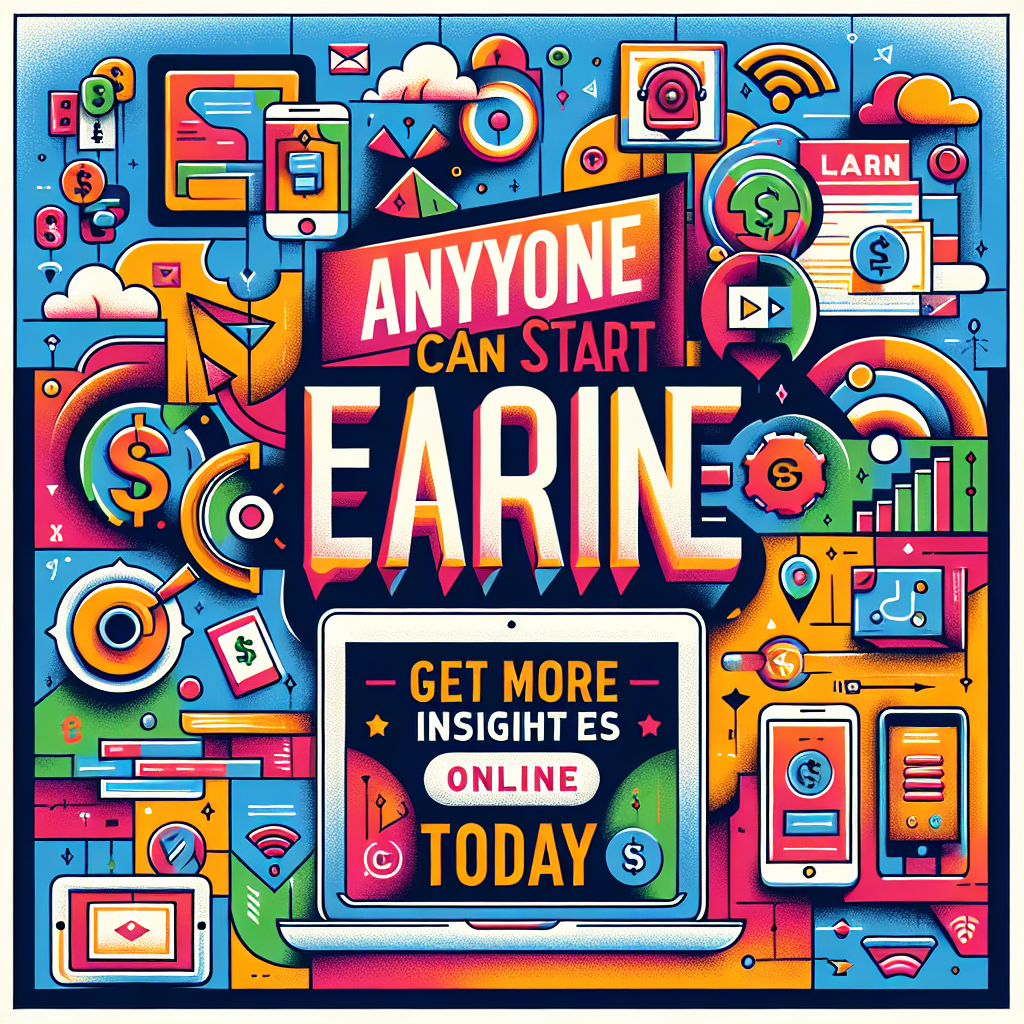 Learn How Anyone Can Start Earning Online Today