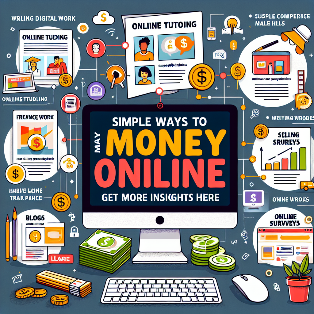 How To Discover Simple Ways To Make Money Online