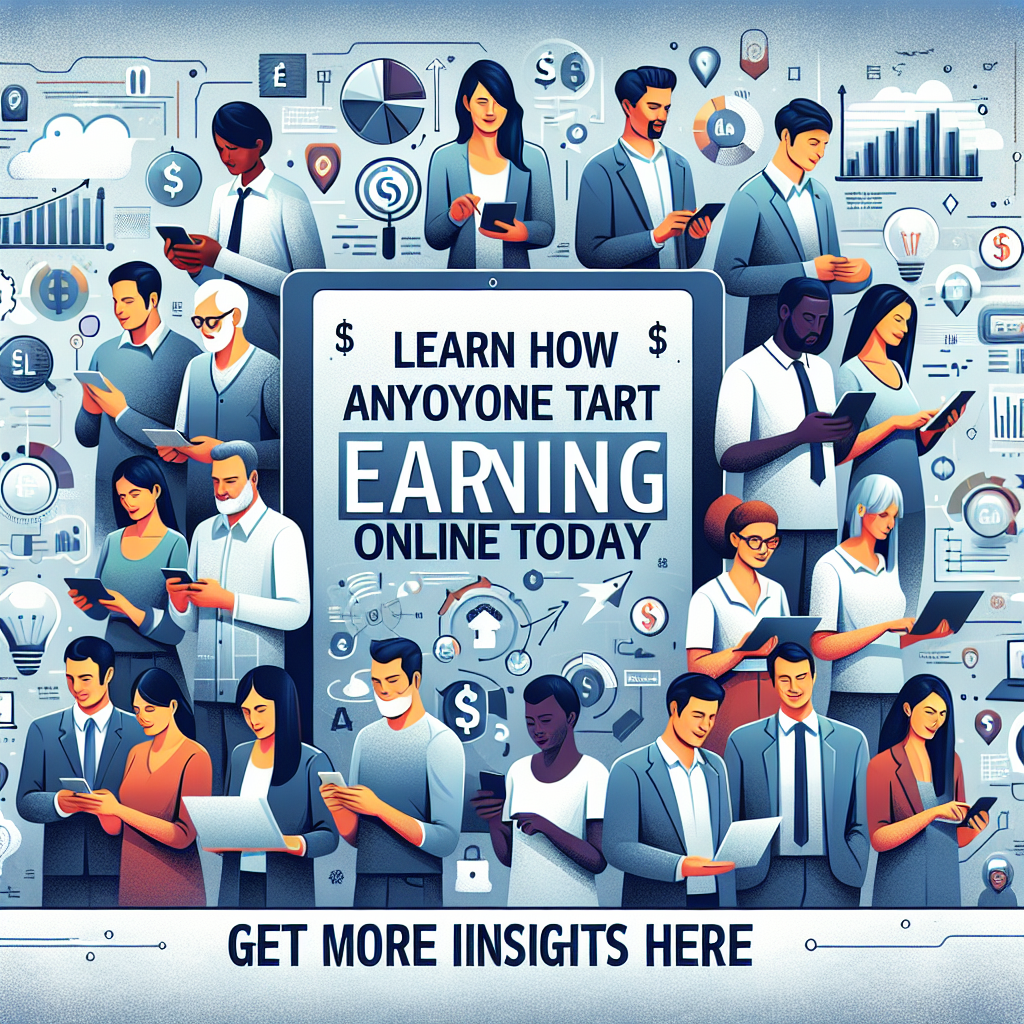 Learn How Anyone Can Start Earning Online Today