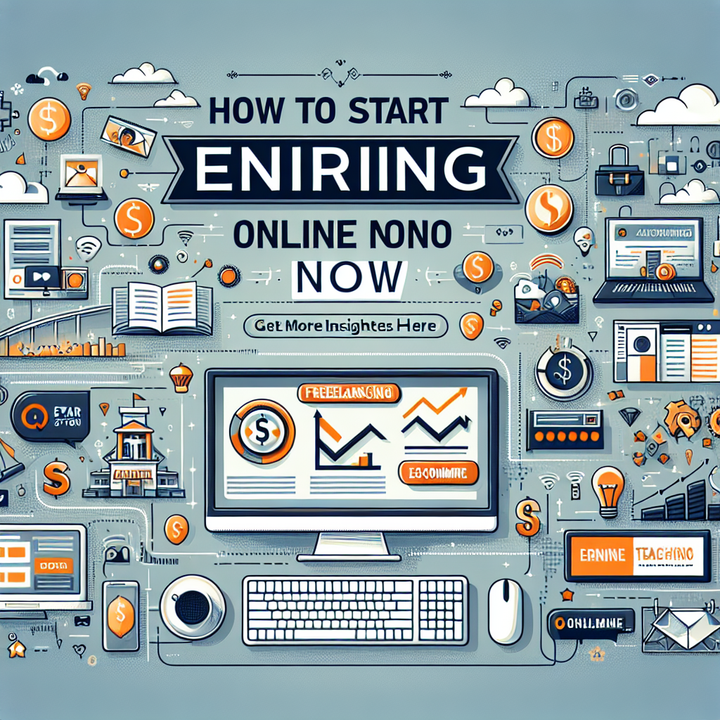 How To Start Earning Online Now