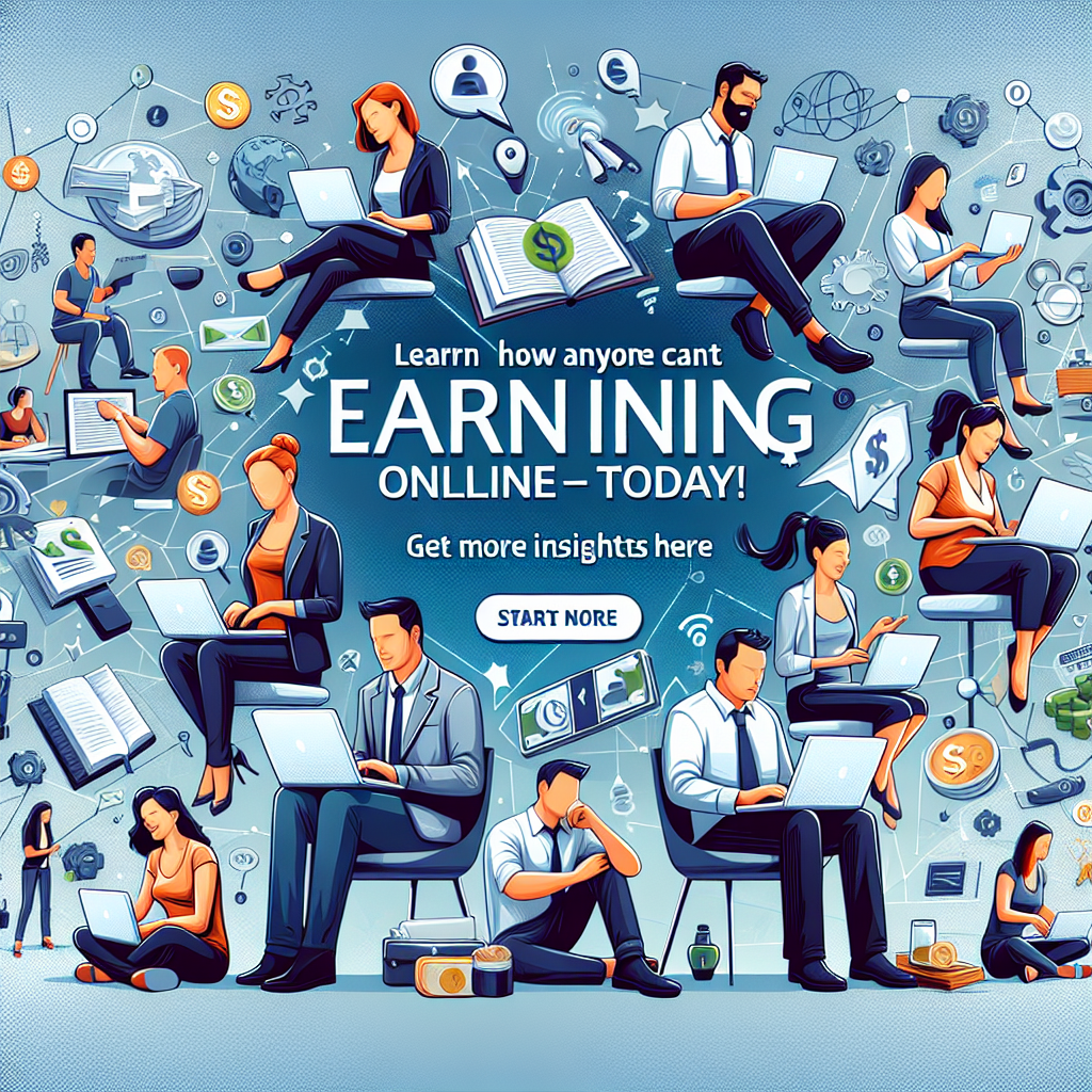 Learn How Anyone Can Start Earning Online Today