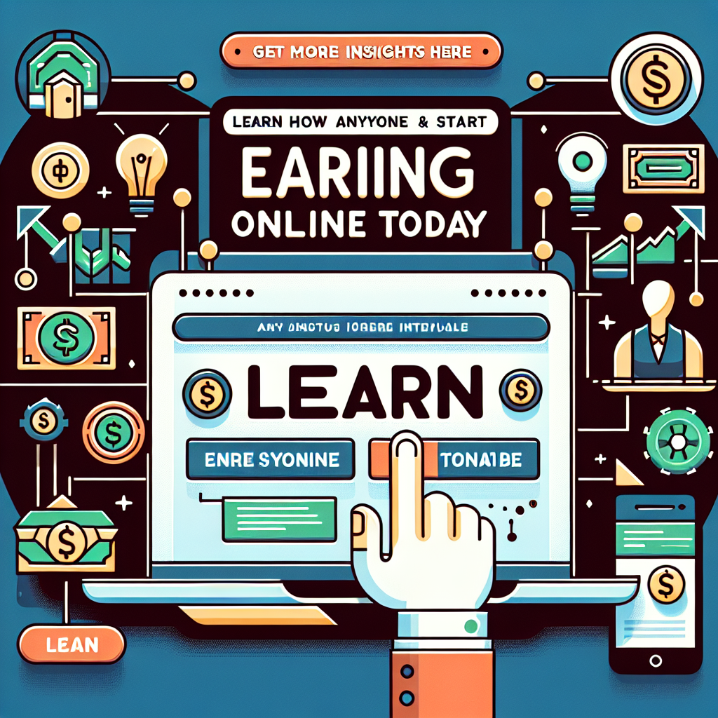 Learn How Anyone Can Start Earning Online Today