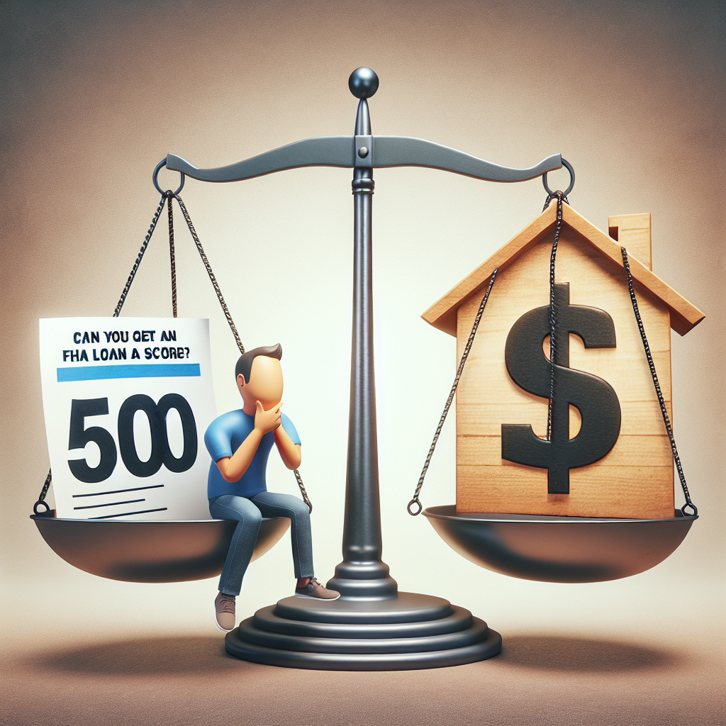Can You Get An Fha Loan With A 500 Score?